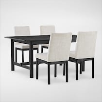 landon dining black  pc dining room   