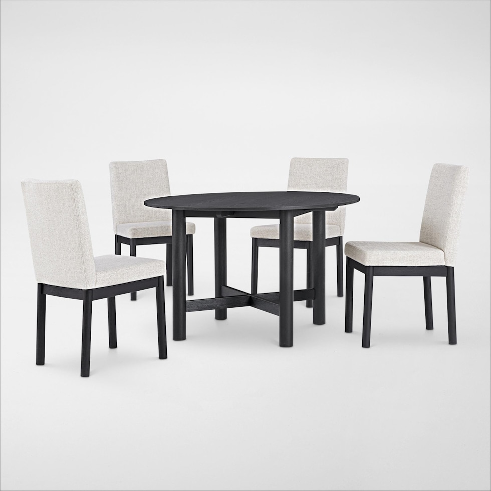landon dining black  pc dining room   