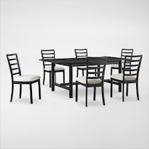 landon dining black  pc dining room   