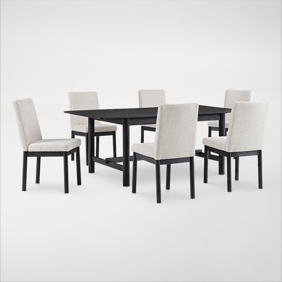 landon dining black  pc dining room   