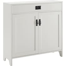 landon white accent cabinet   