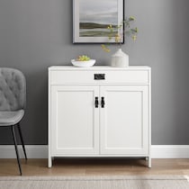 landon white accent cabinet   