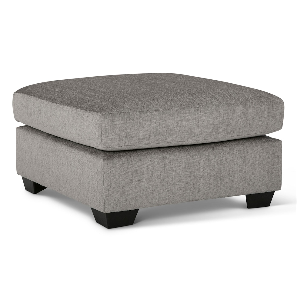 lanelly gray accent ottoman   