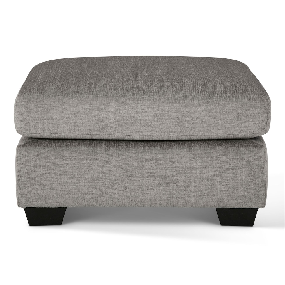 lanelly gray accent ottoman   