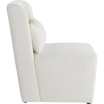 langford white accent chair   