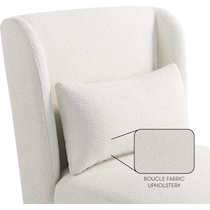 langford white accent chair   