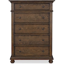 langley dark brown chest   