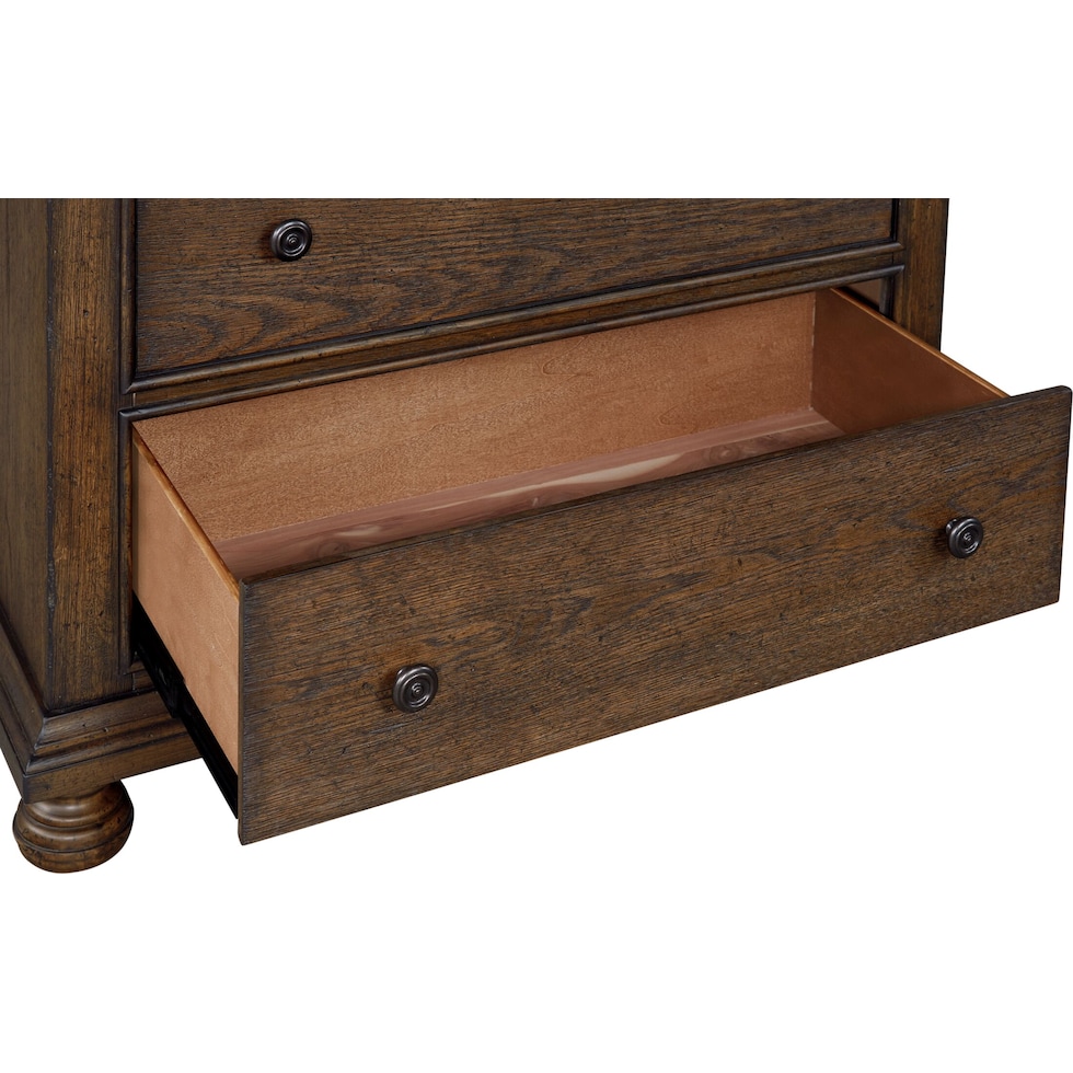 langley dark brown chest   