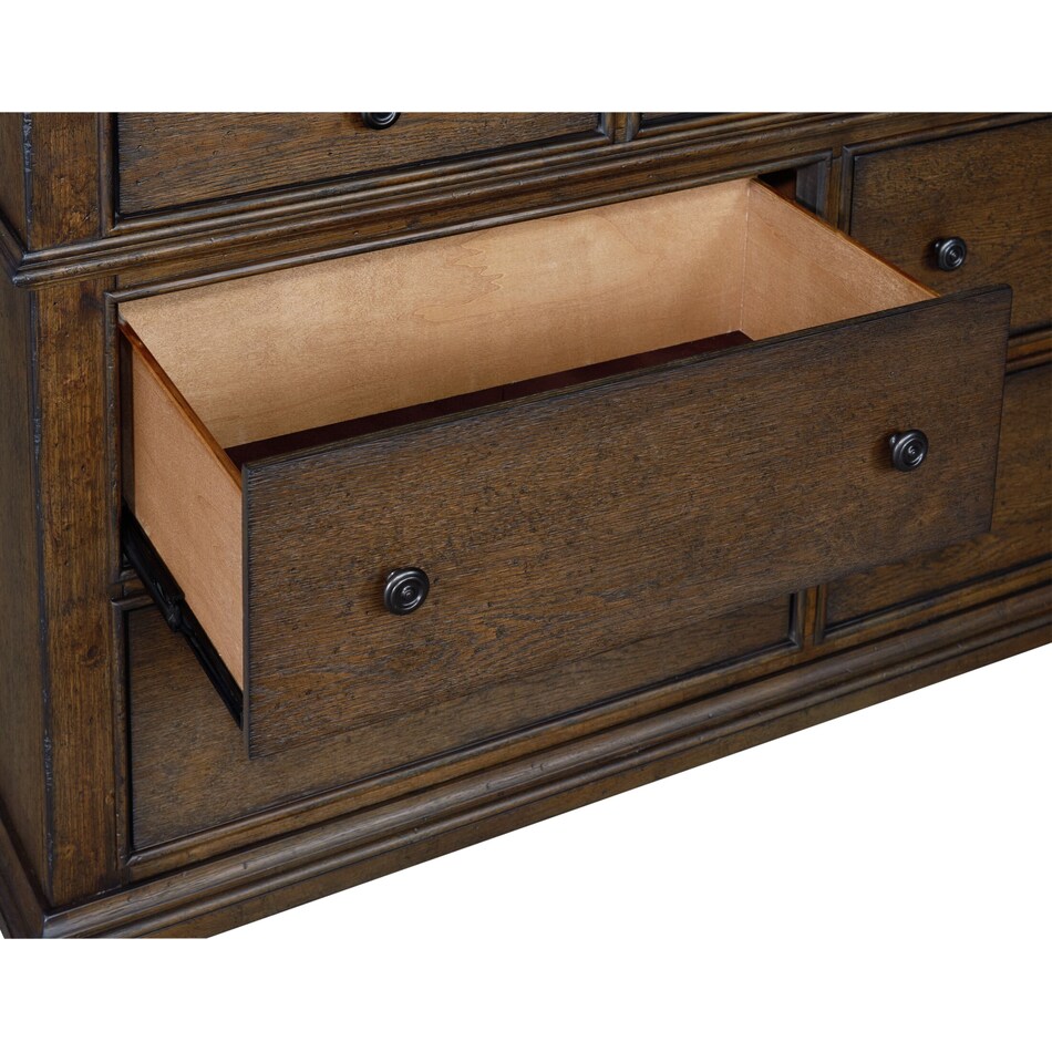 langley dark brown dresser   