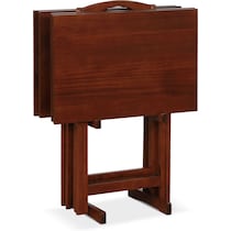 langston dark brown tray table   