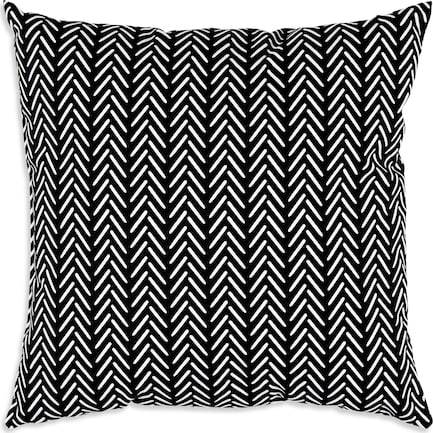 Lani Indoor/Outdoor Pillow - Black/White