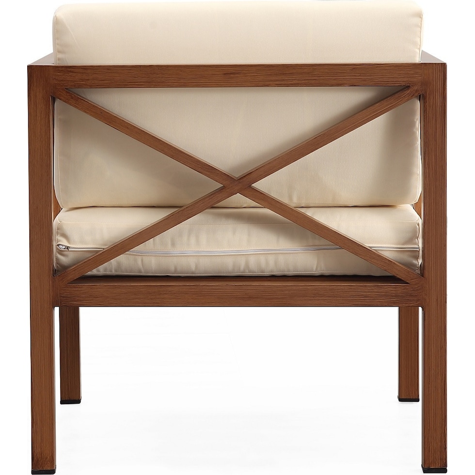 lanikai brown cream outdoor loveseat set   