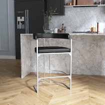 lansing black counter height stool   