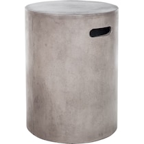 laos gray accent table   