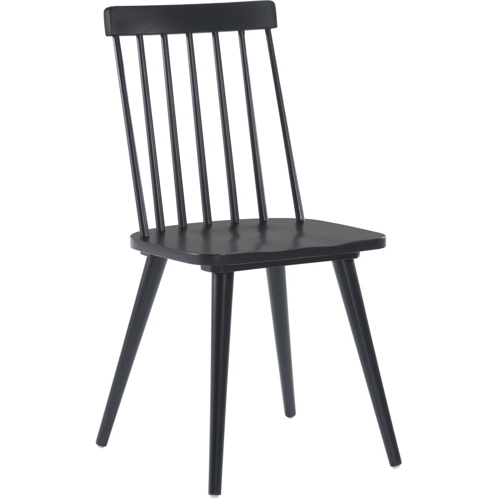 lara black dining chair   