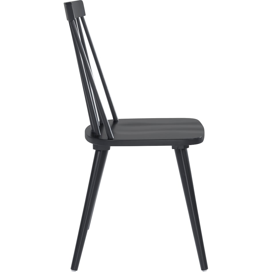 lara black dining chair   