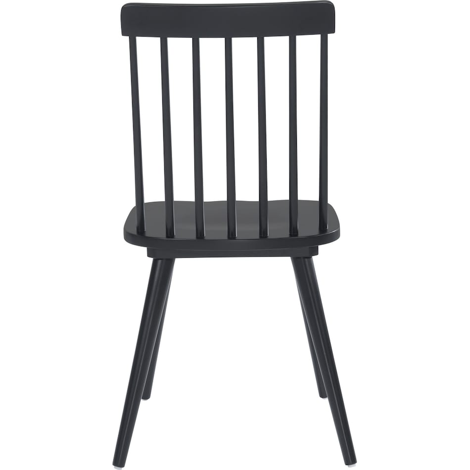 lara black dining chair   
