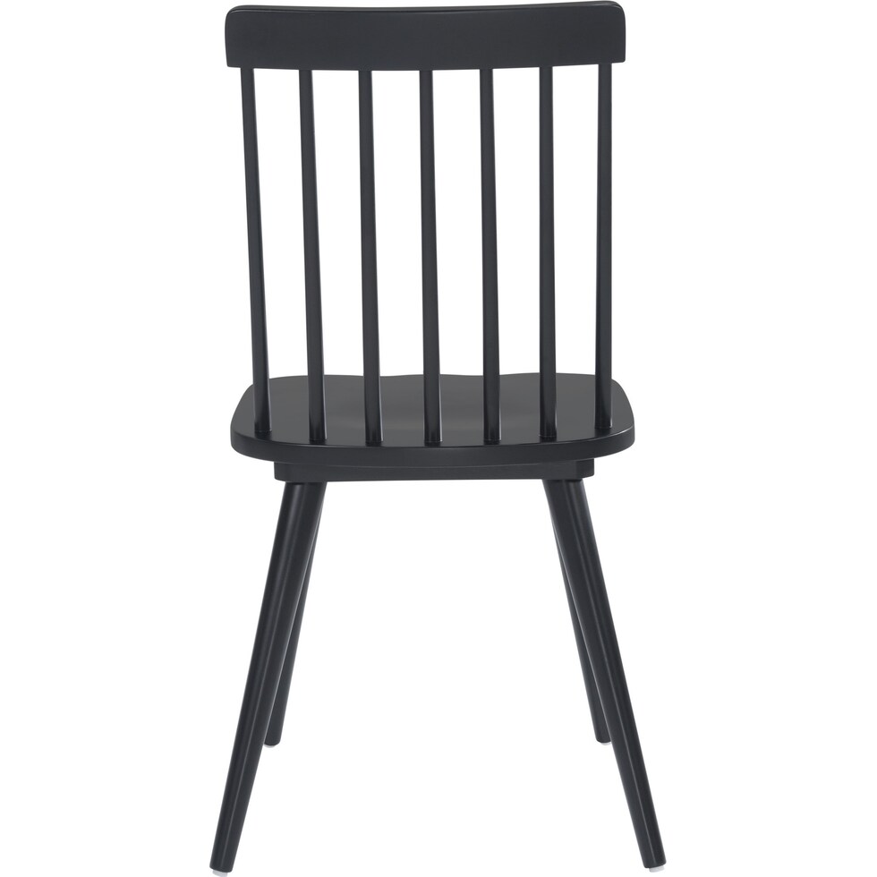 lara black dining chair   