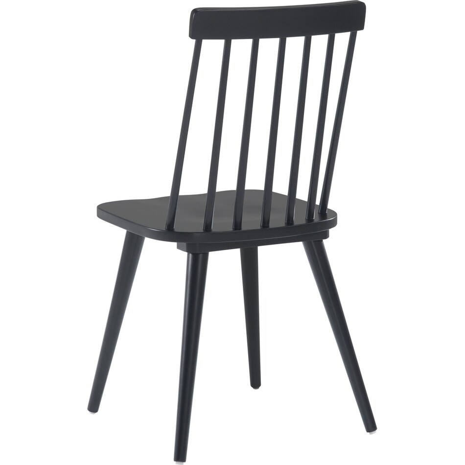 lara black dining chair   