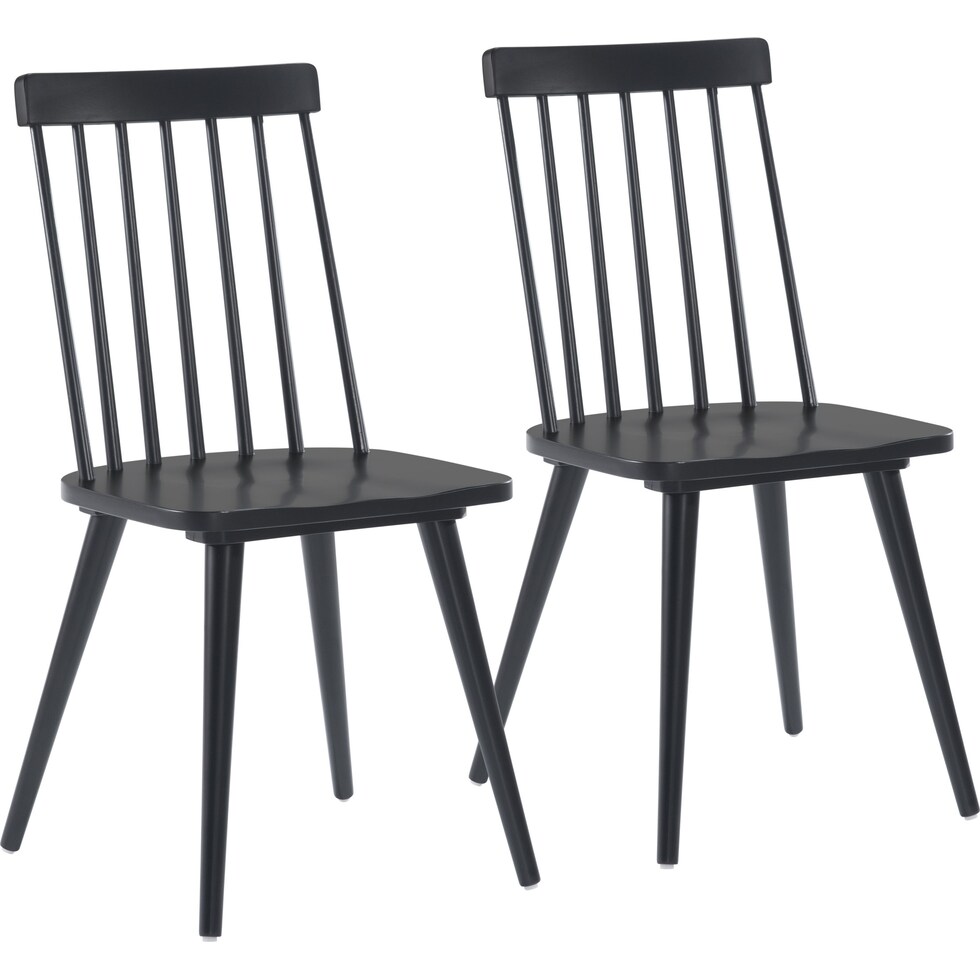 lara black dining chair   
