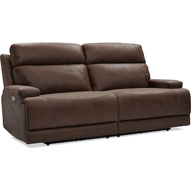 Laredo Dual-Power Reclining Sofa and Recliner Set - Chocolate