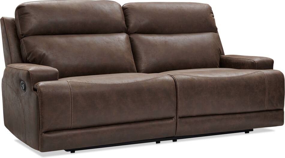 Laredo Manual Reclining Sofa, Loveseat and Recliner Set Chocolate