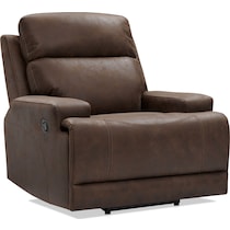 laredo dark brown manual recliner   