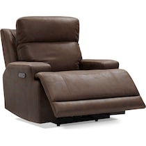 laredo dark brown power recliner   