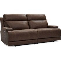 laredo dark brown power reclining sofa   