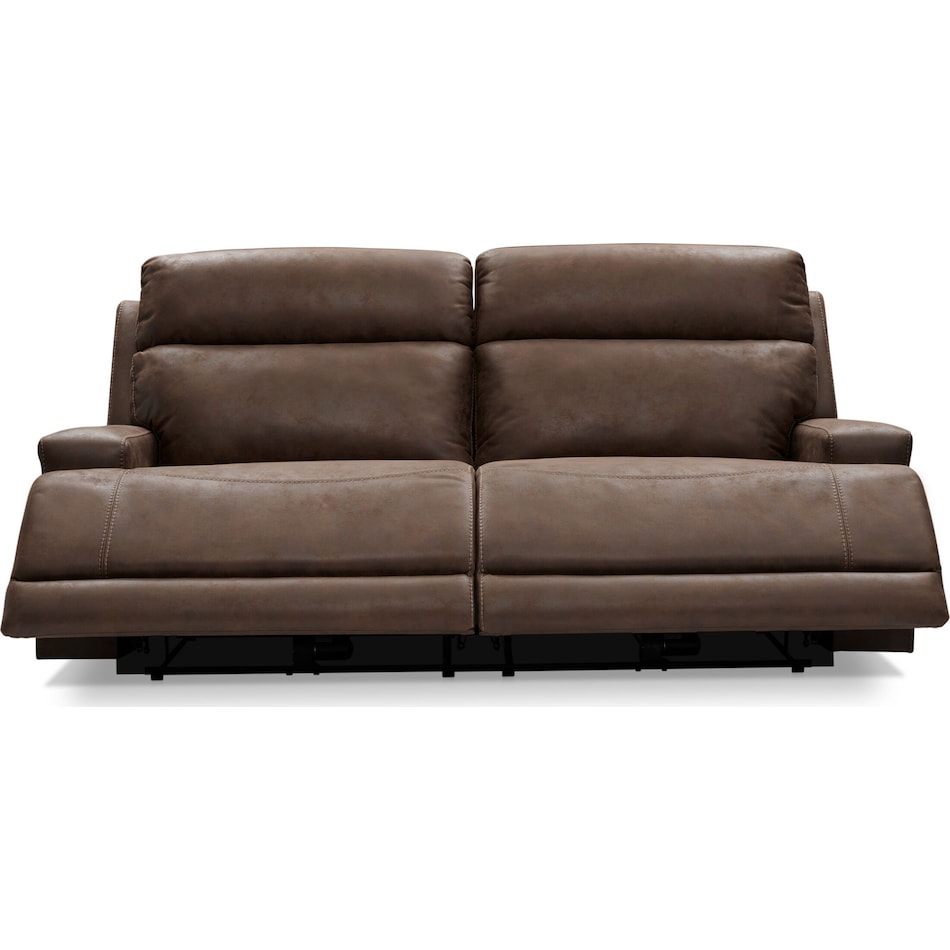 laredo dark brown power reclining sofa   