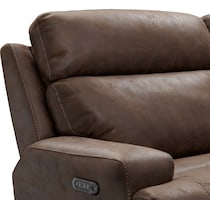 laredo dark brown power reclining sofa   