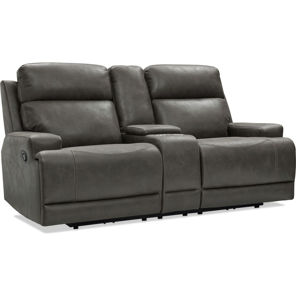 laredo gray  pc manual reclining living room   