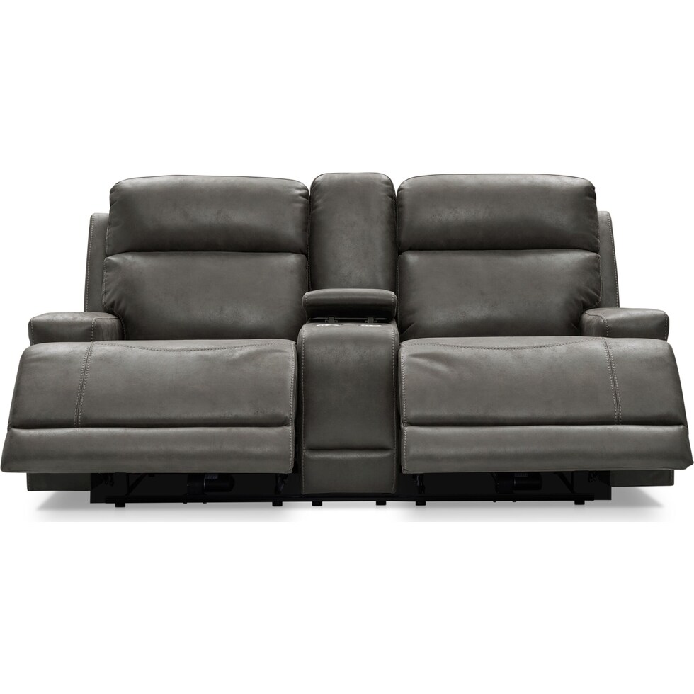 laredo gray  pc manual reclining living room   