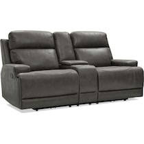 laredo gray manual reclining loveseat   