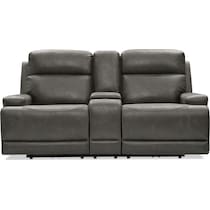 laredo gray manual reclining loveseat   