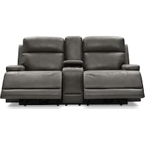 laredo gray manual reclining loveseat   