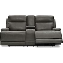 laredo gray manual reclining loveseat   