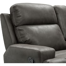 laredo gray manual reclining loveseat   