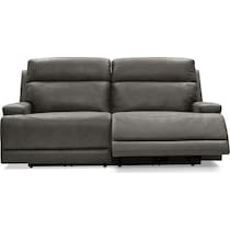 laredo gray manual reclining sofa   