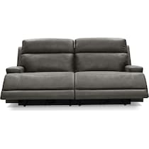 laredo gray manual reclining sofa   