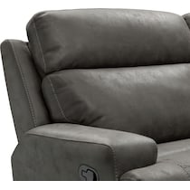 laredo gray manual reclining sofa   