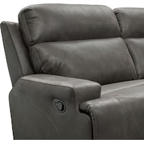 laredo gray manual reclining sofa   