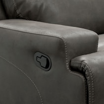 laredo gray manual reclining sofa   