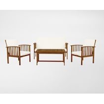 largo beige brown  pc outdoor living   