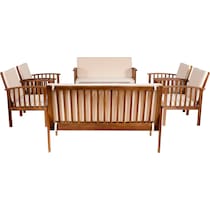 largo beige brown  pc outdoor living   