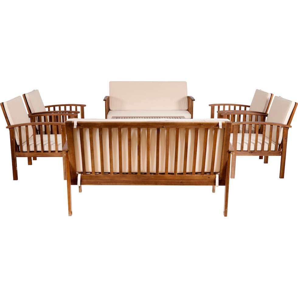 largo beige brown  pc outdoor living   