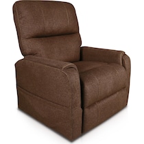 lark dark brown recliner   