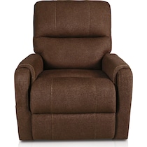 lark dark brown recliner   