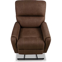 lark dark brown recliner   