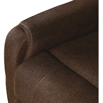 lark dark brown recliner   